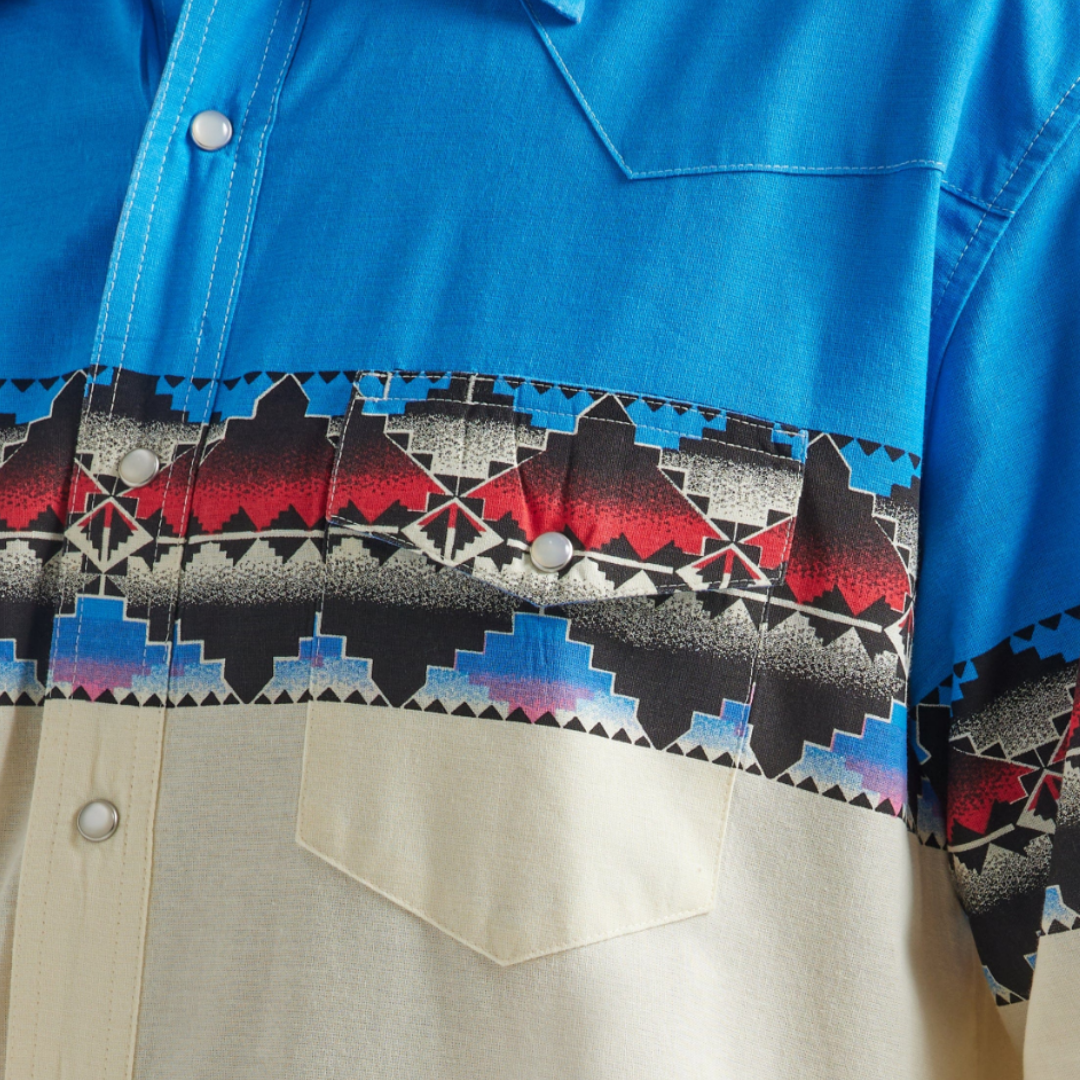 Wrangler Men's Checotah Long Sleeve Multicolor Shirt