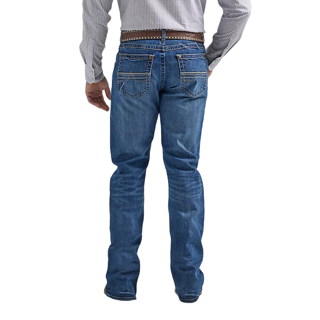 Wrangler Men's Rock 47 Slim Fit Blue Jeans