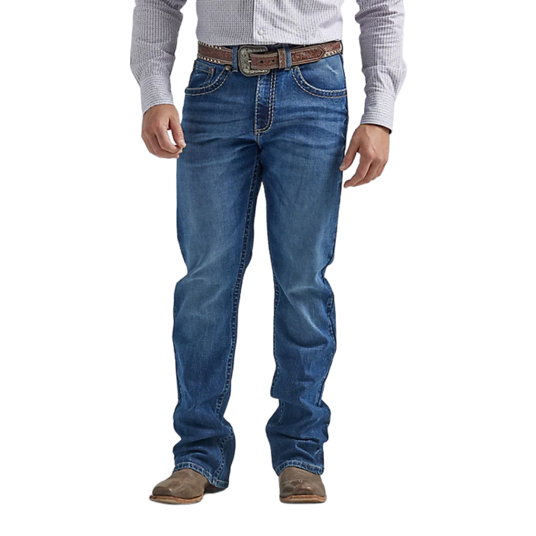 Wrangler Men's Rock 47 Slim Fit Blue Jeans