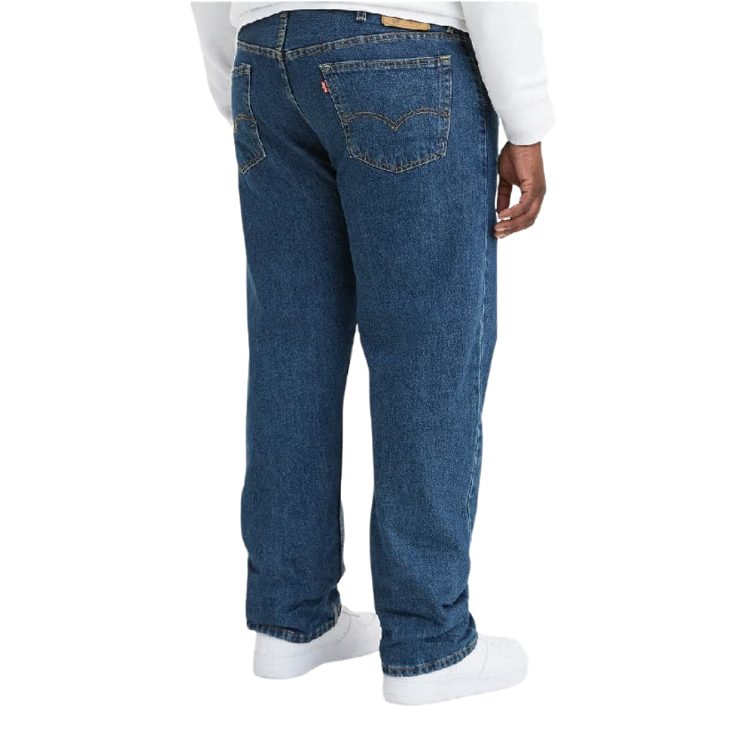 Levi Strauss Men's 505 Mid Rise Dark Stonewash Jeans