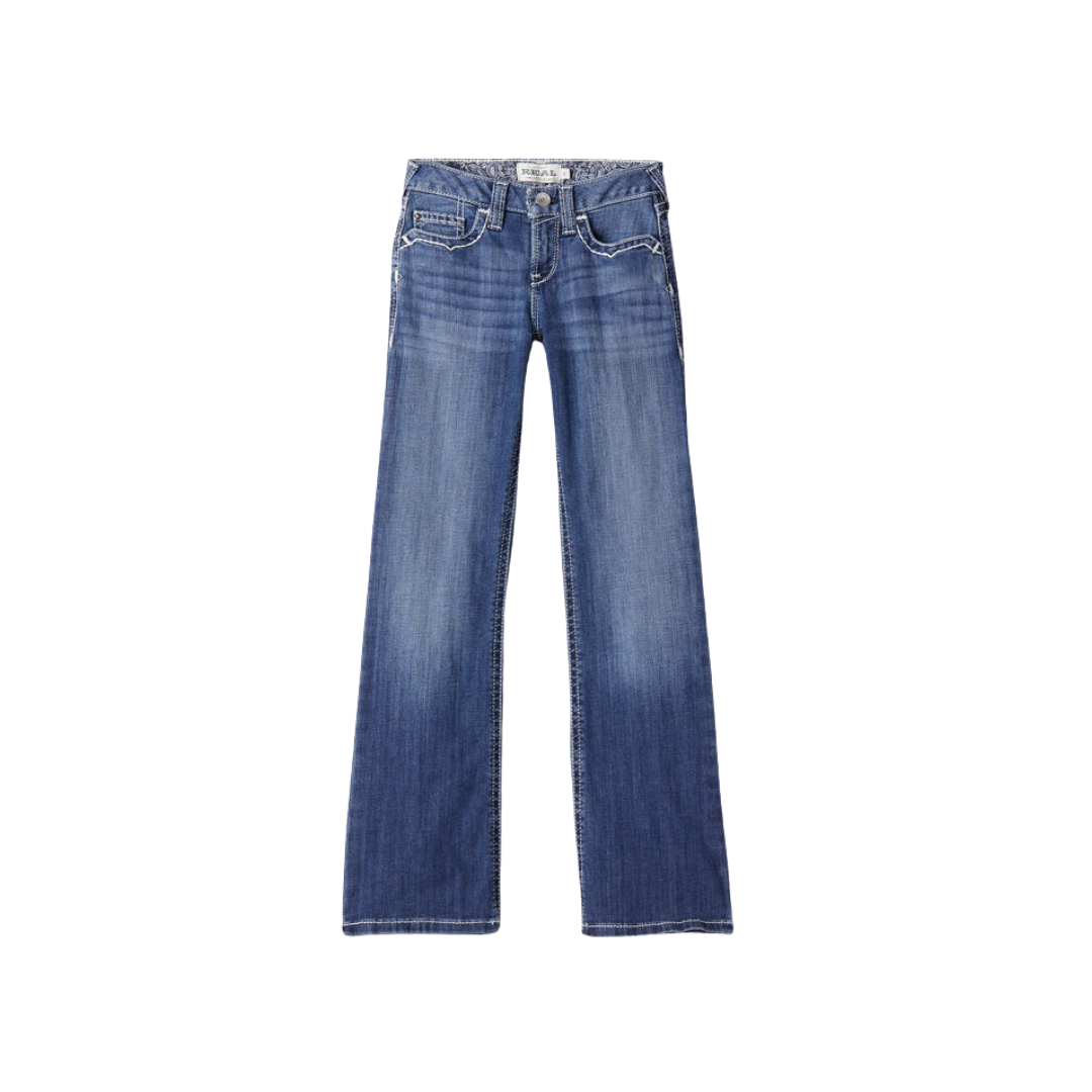 Ariat Youth Girl's Entwined Boot Cut Blue Jeans