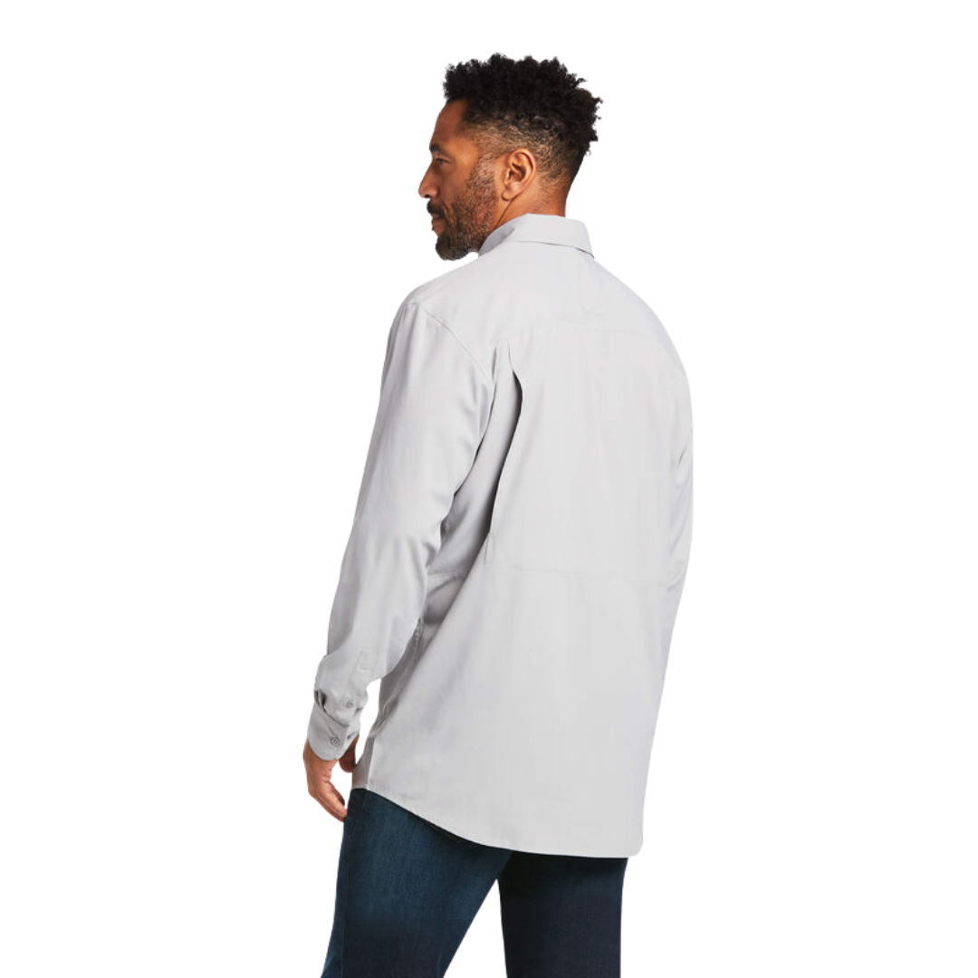Ariat Men's Venttek Outbound Classic Fit Echo Grey Shirt