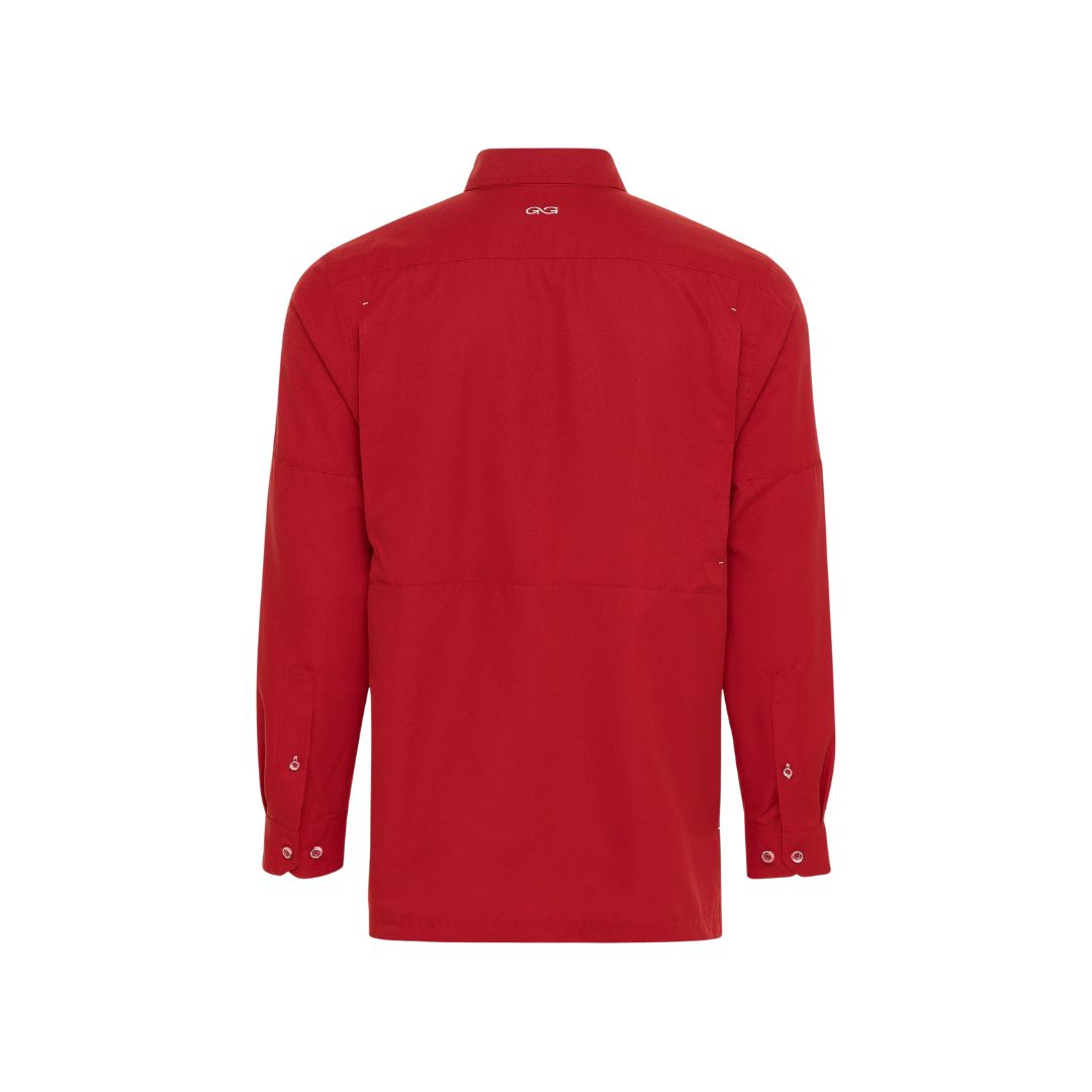 Gameguard Men's Microfiber Longsleeve Crimson Shirt - Extra Big