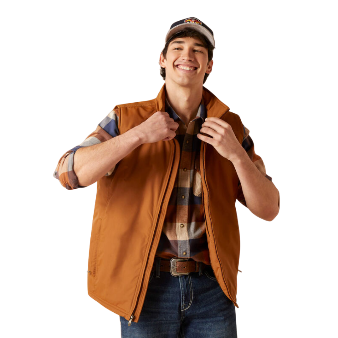 Ariat Men's Team Logo Insulated Chestnut Vest