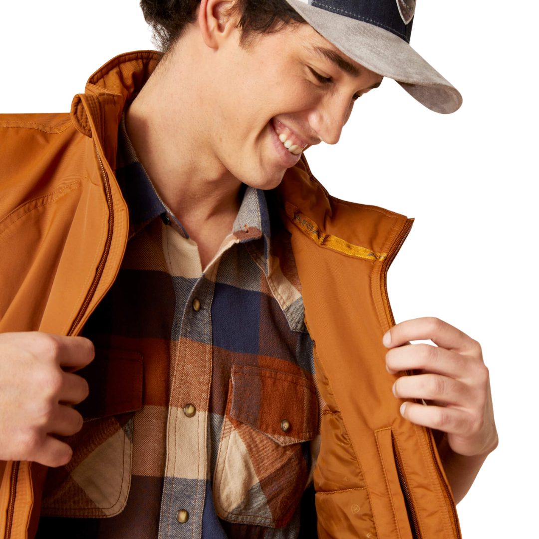 Ariat Men's Team Logo Insulated Chestnut Vest