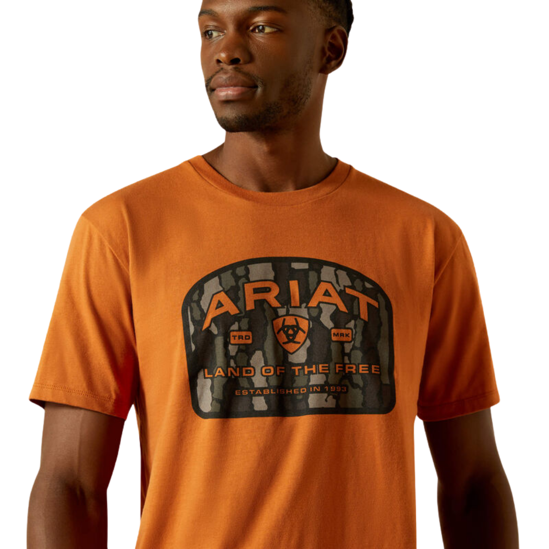 Ariat Men's Camo Badge Adobe T-Shirt
