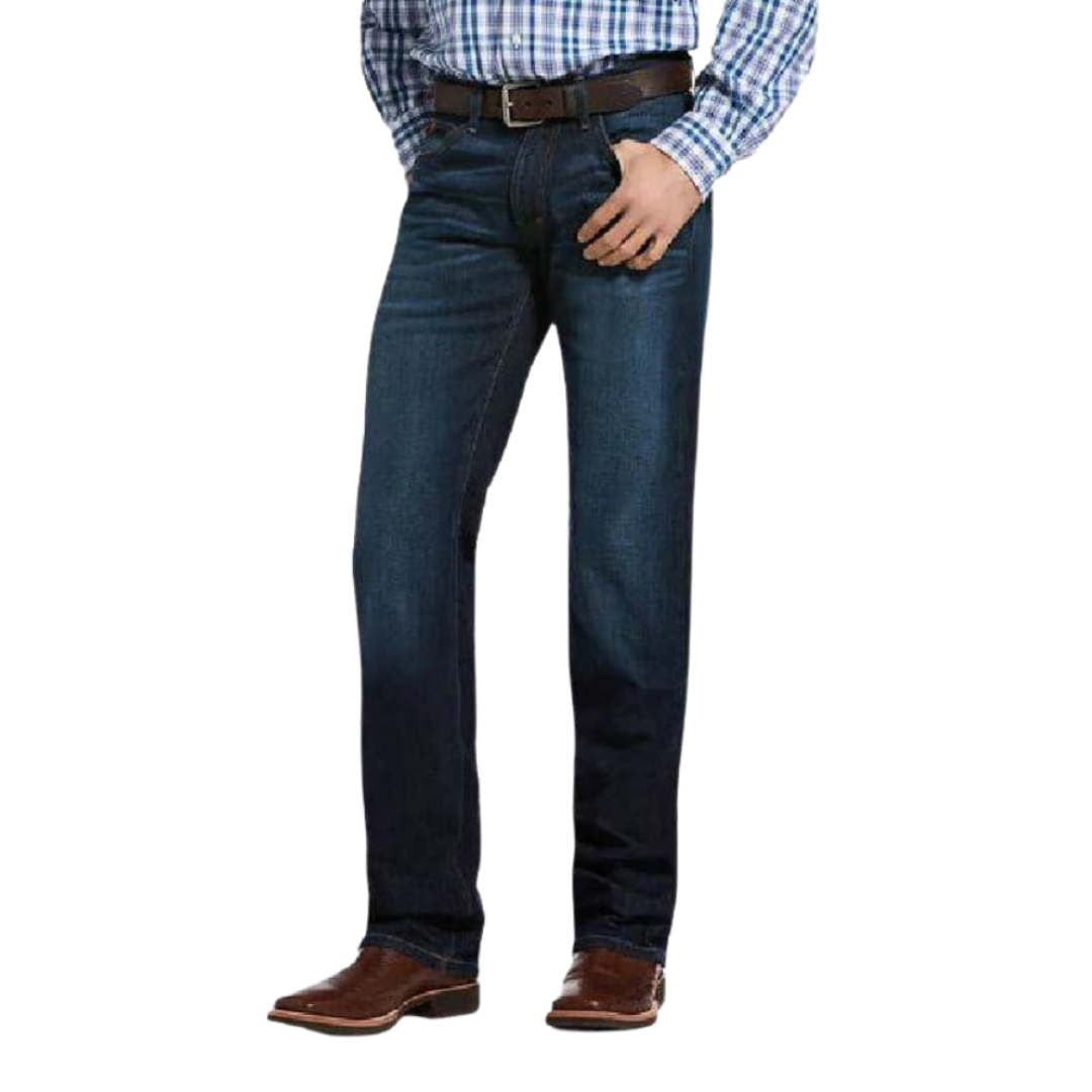 Ariat Men's M5 Slim Stretch Legacy Stackable Straight Blue Jeans