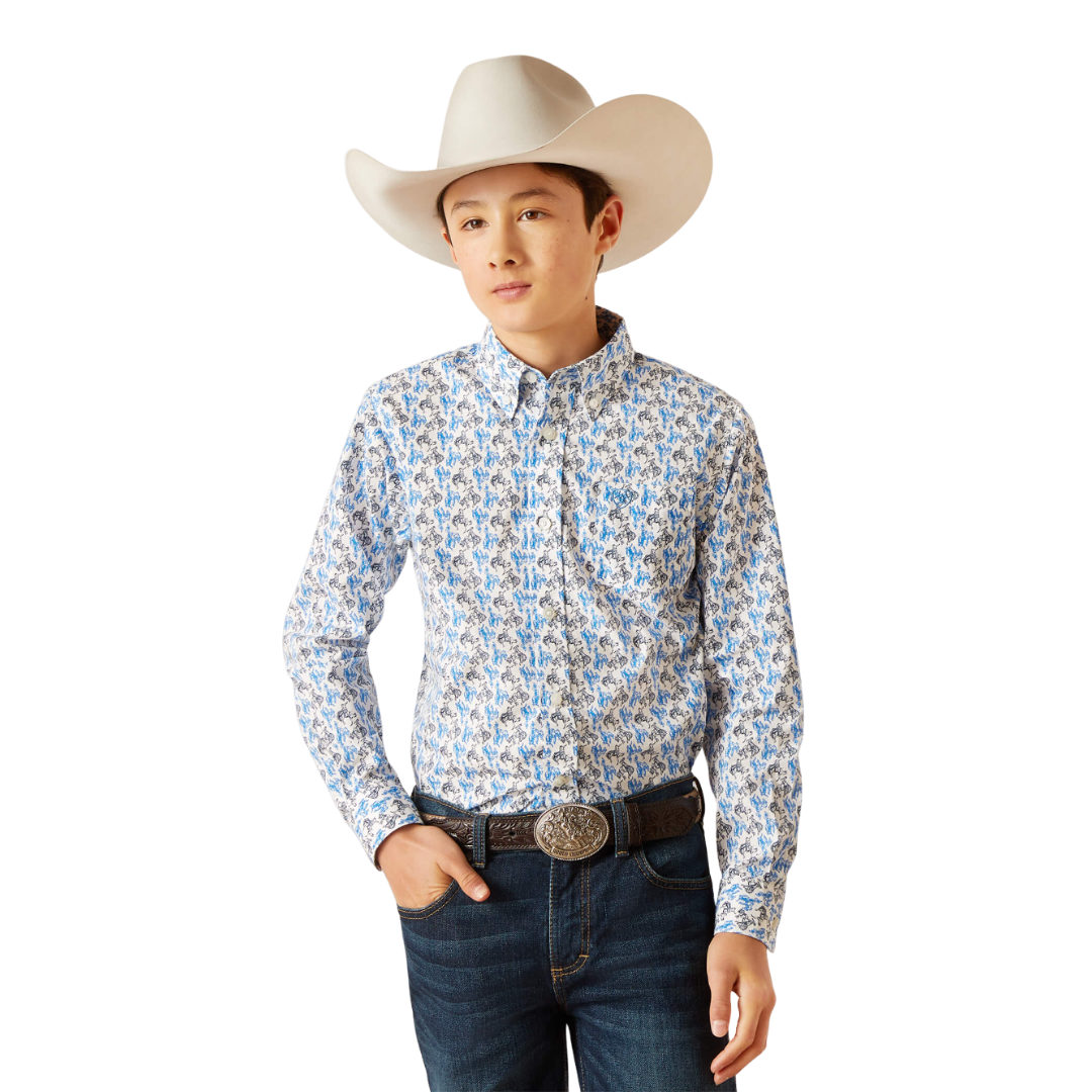 Ariat Youth Boy's Peerce Classic Multicolor Shirt