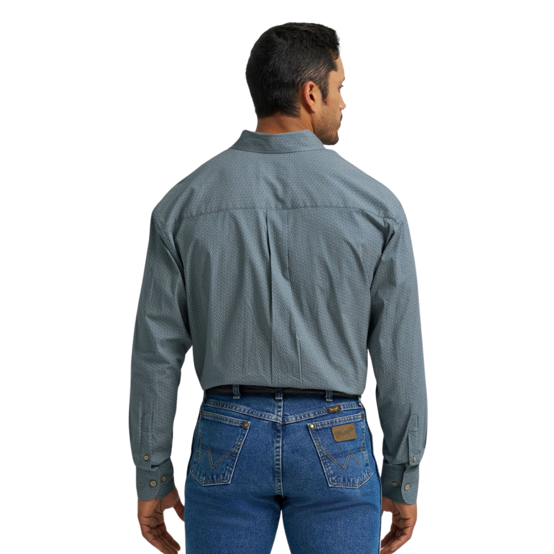 Wrangler Men's George Strait Print Mallard Shirt