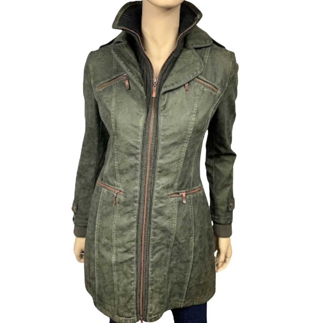 Montana Co Women's Company Whiskey Faux Green Jacket