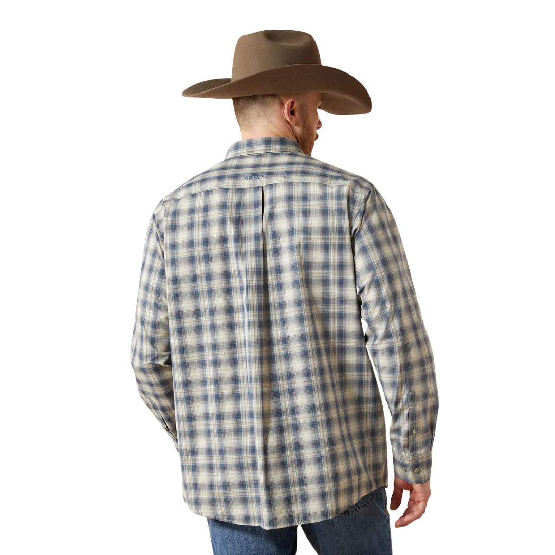 Ariat Men's Pro Series Witten Classic Fit Blue Shirt