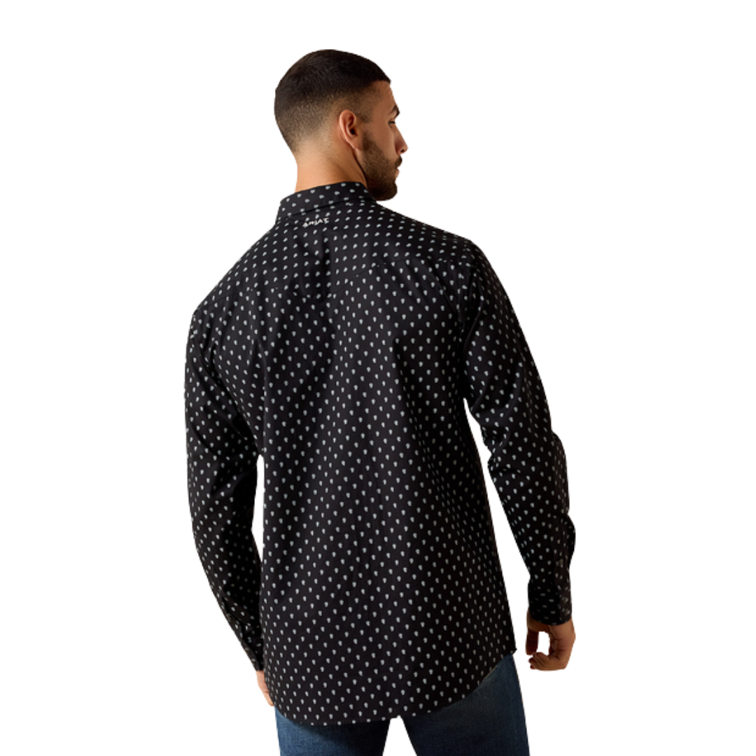 Ariat Men's Truth Fitted Snap Black Shirt