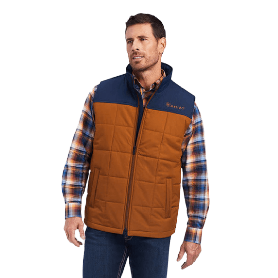 Ariat Men's Crius Insulated Chestnut Multicolor Vest
