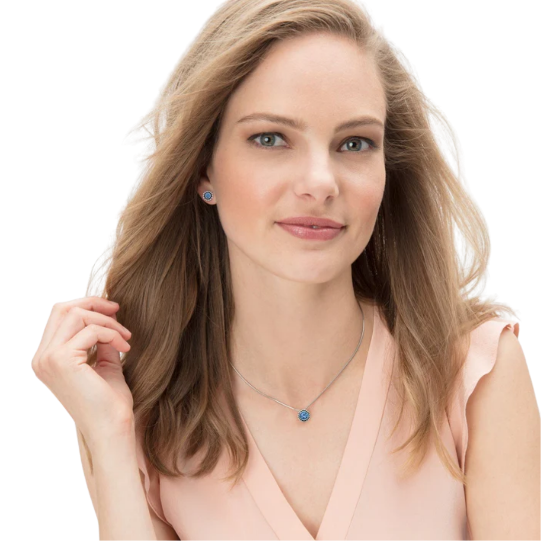 Brighton Women's Sapphire Twinkle Mini Post Blue Earrings