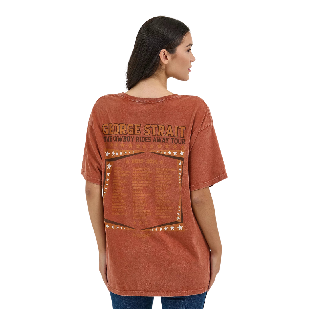 Wrangler Women's George Band Spice Mineral Orange Shirt