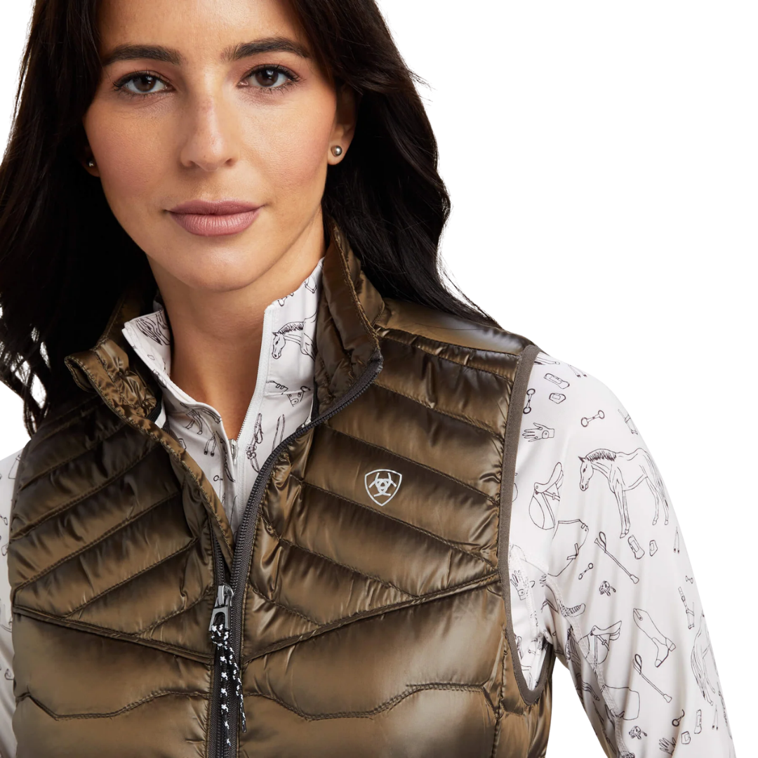 Ariat Women's Ideal Down Bark Brown Vest