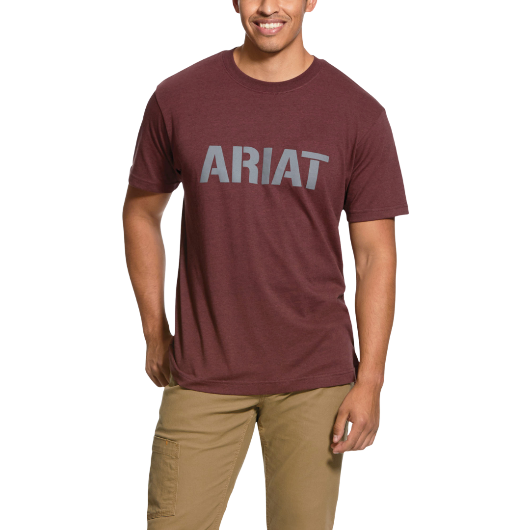 Ariat Men's Rebar Cotton Strong Red Tee Shirt