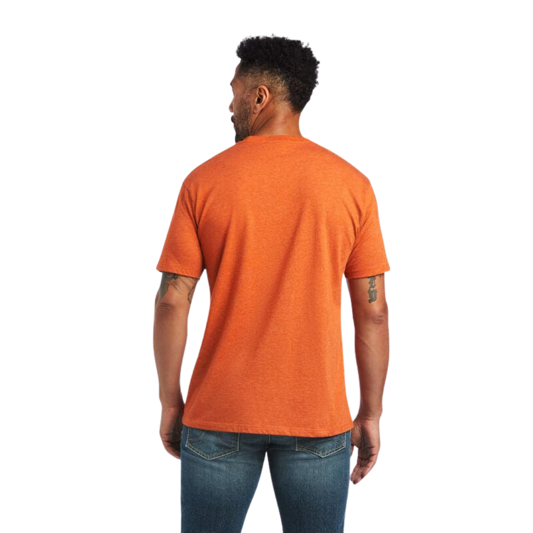 Ariat Men's 100 Graphic Orange T-Shirt