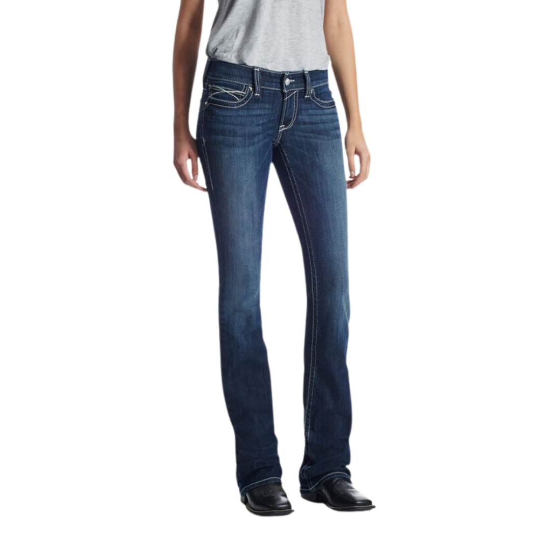 Ariat Women's Real Low Rise Stretch Blue Jeans