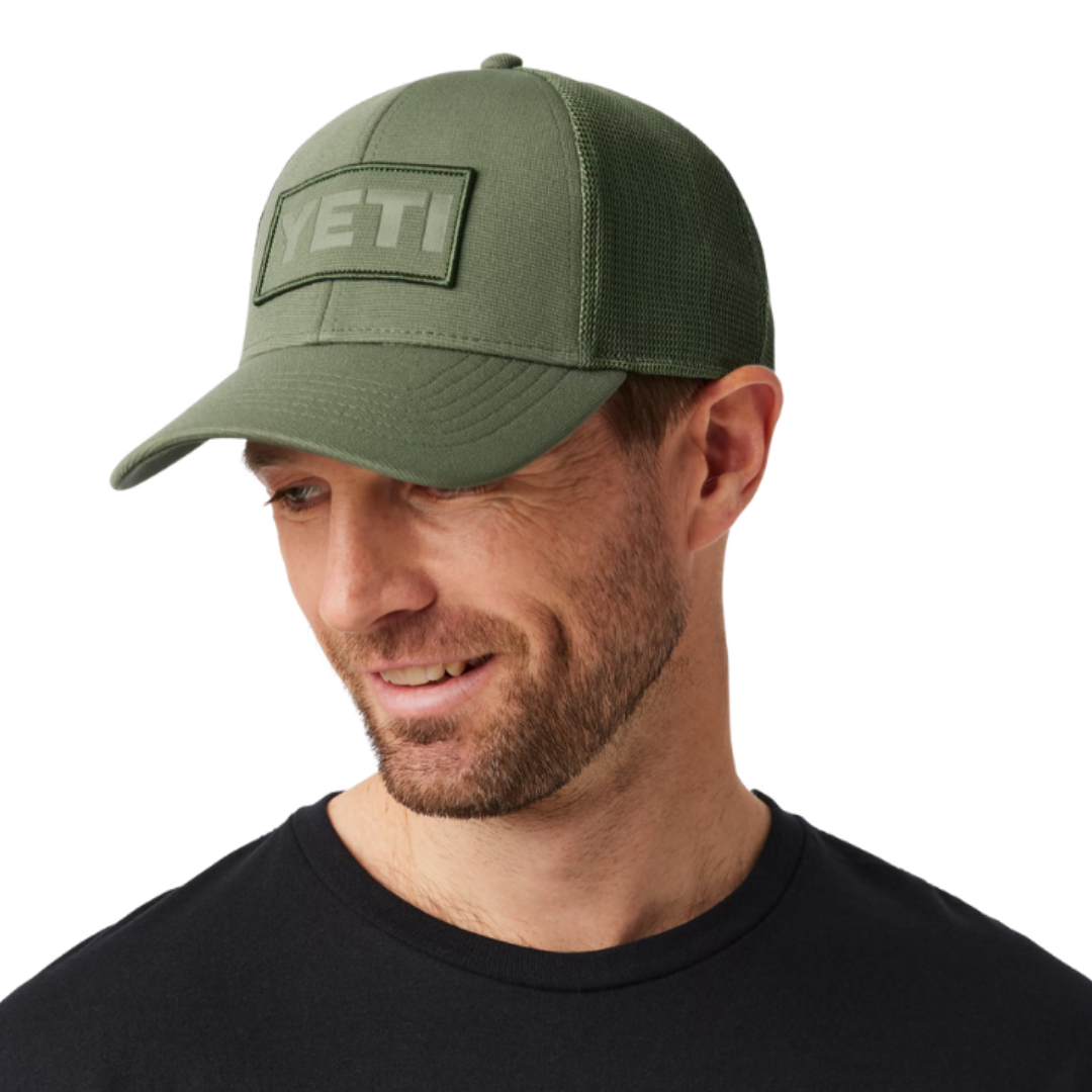 Yeti Men's Logo Patch Low Pro Trucker Olive Cap