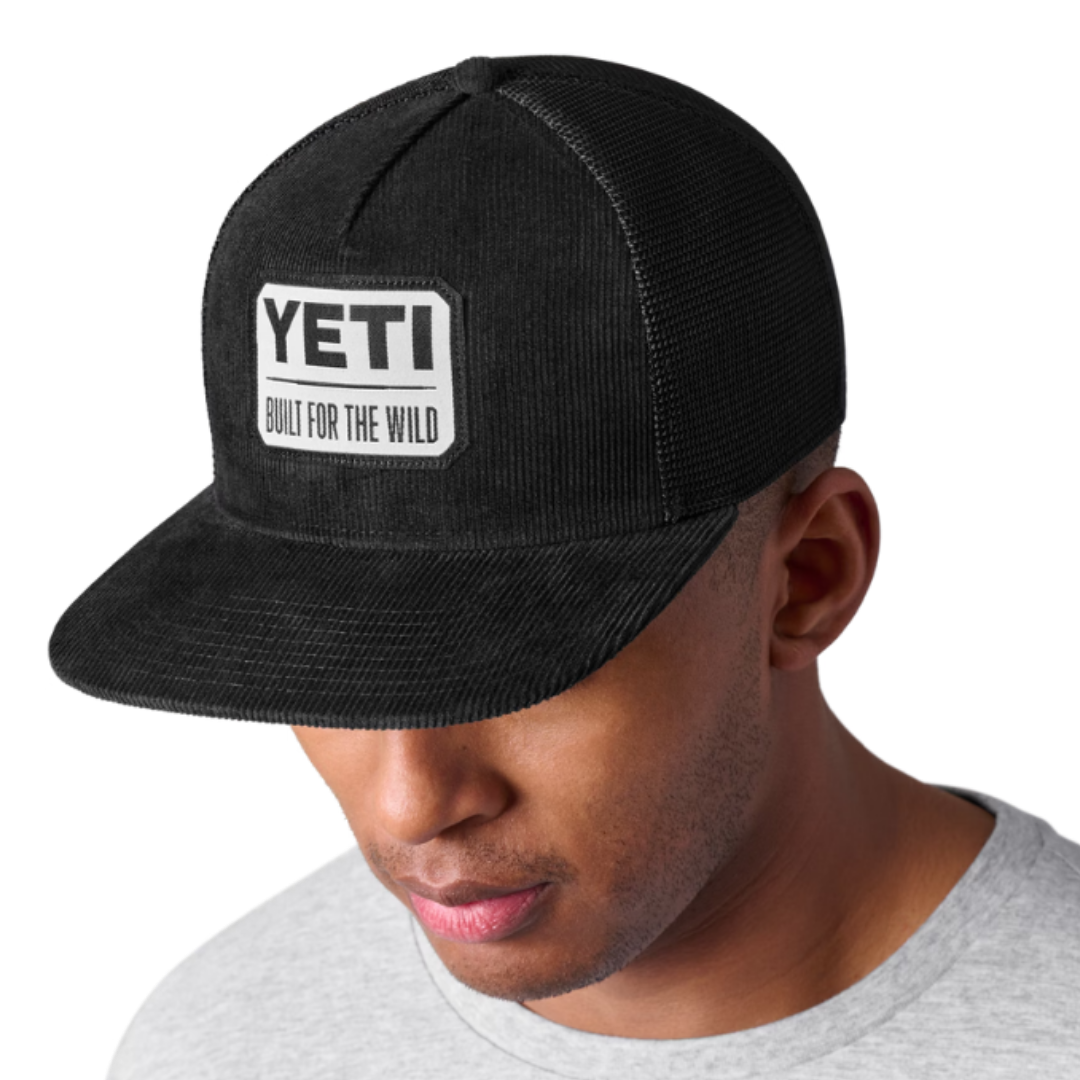 Yeti Men's Retro Flat Built For The Wild Black Cap