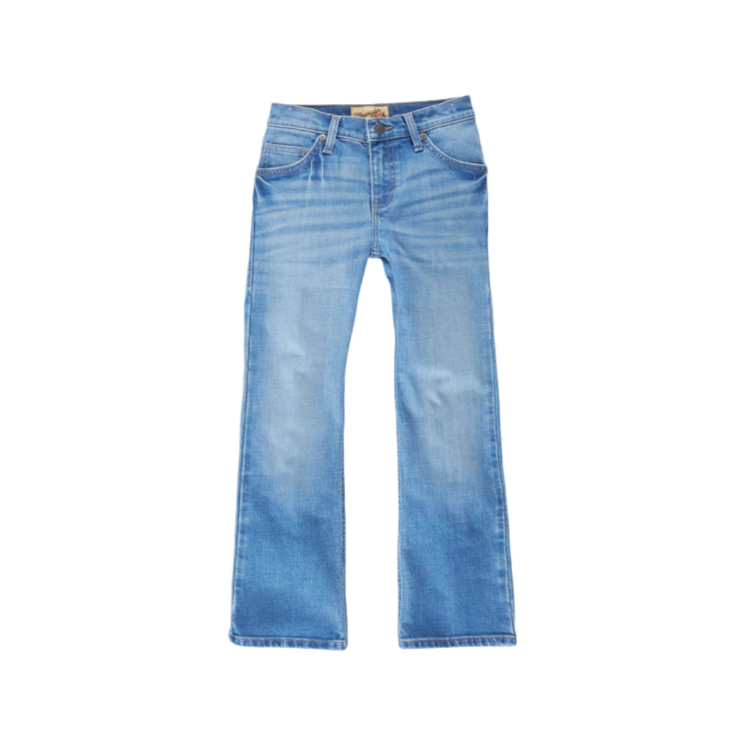 Wrangler Youth Boy's 42 Vintage Bootcut Blue Jeans