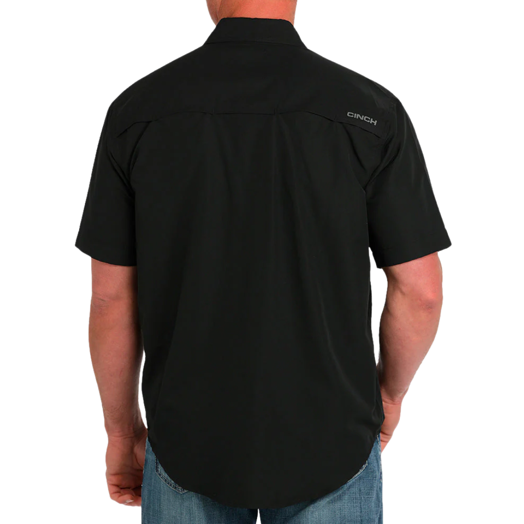 Cinch Men's Button Up Black Shirt