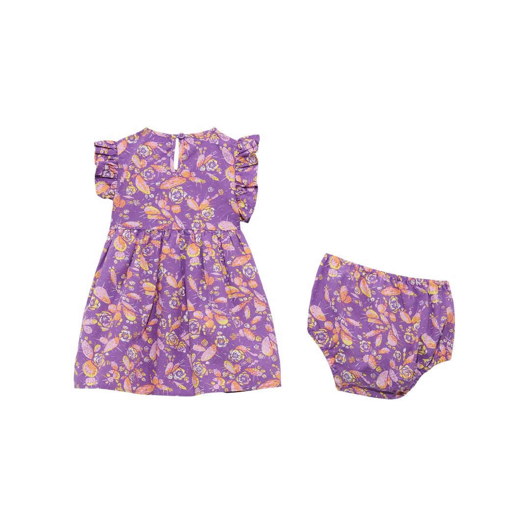 Wrangler Infant Girl's Print Purple Dress