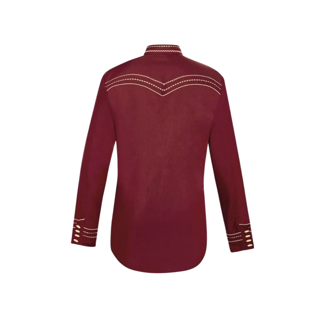 Ranger's Usa Men's Wine Charra Tarugos Shirt