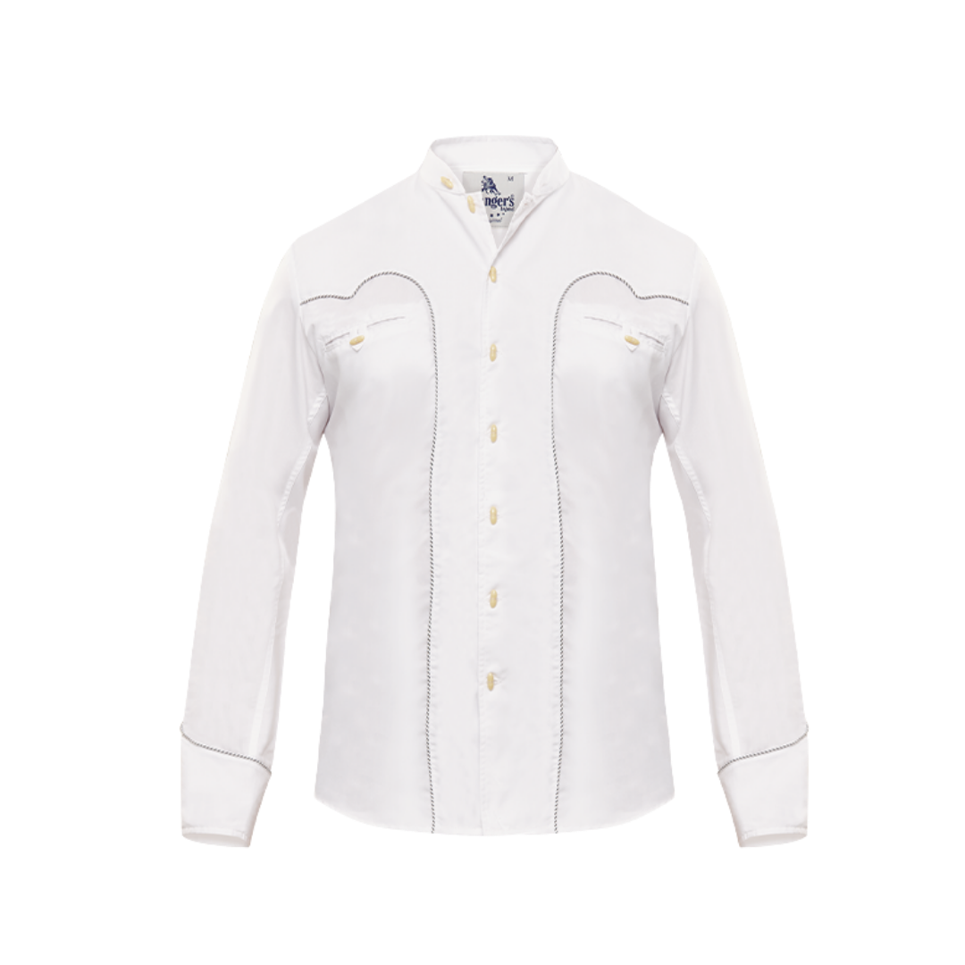 Ranger's Usa Men's White Charra Vaquera Tarugos Shirt