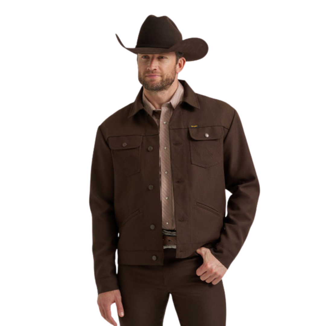 Shop Wrangler Men's Wrancher Brown Jacket