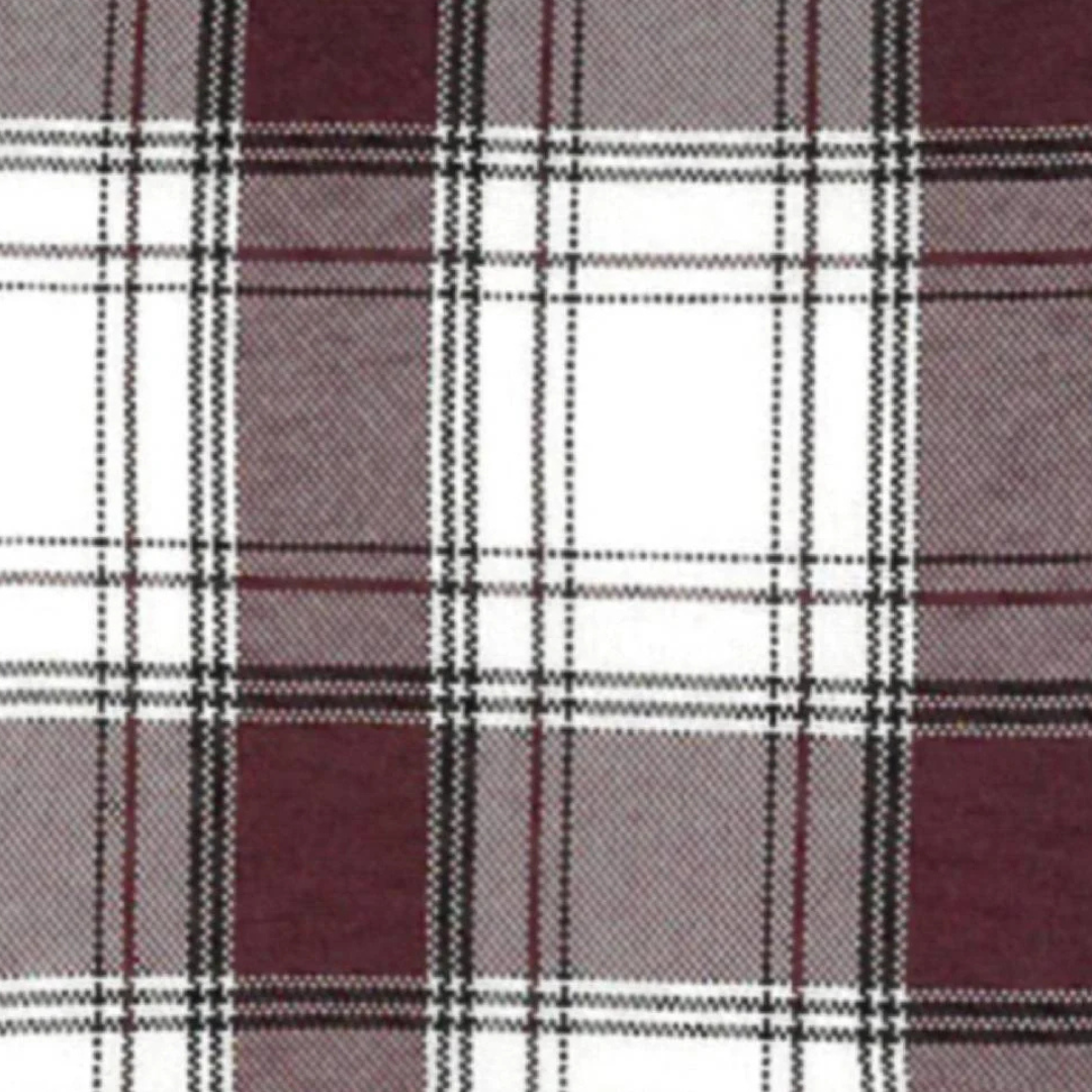 Wrangler Men's Plaid Pearl Snap Burgundy Shirt