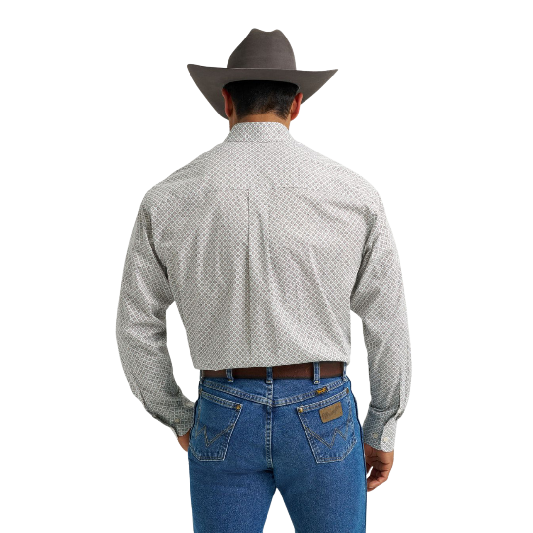 Wrangler Men's George Strait Nile Blue Shirt