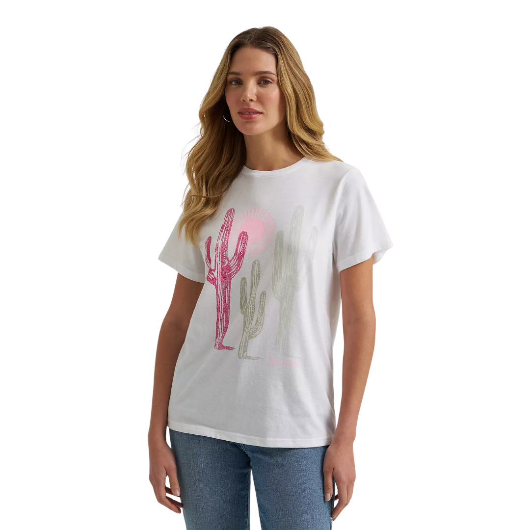Wrangler Women's Short Sleeve White T-Shirt