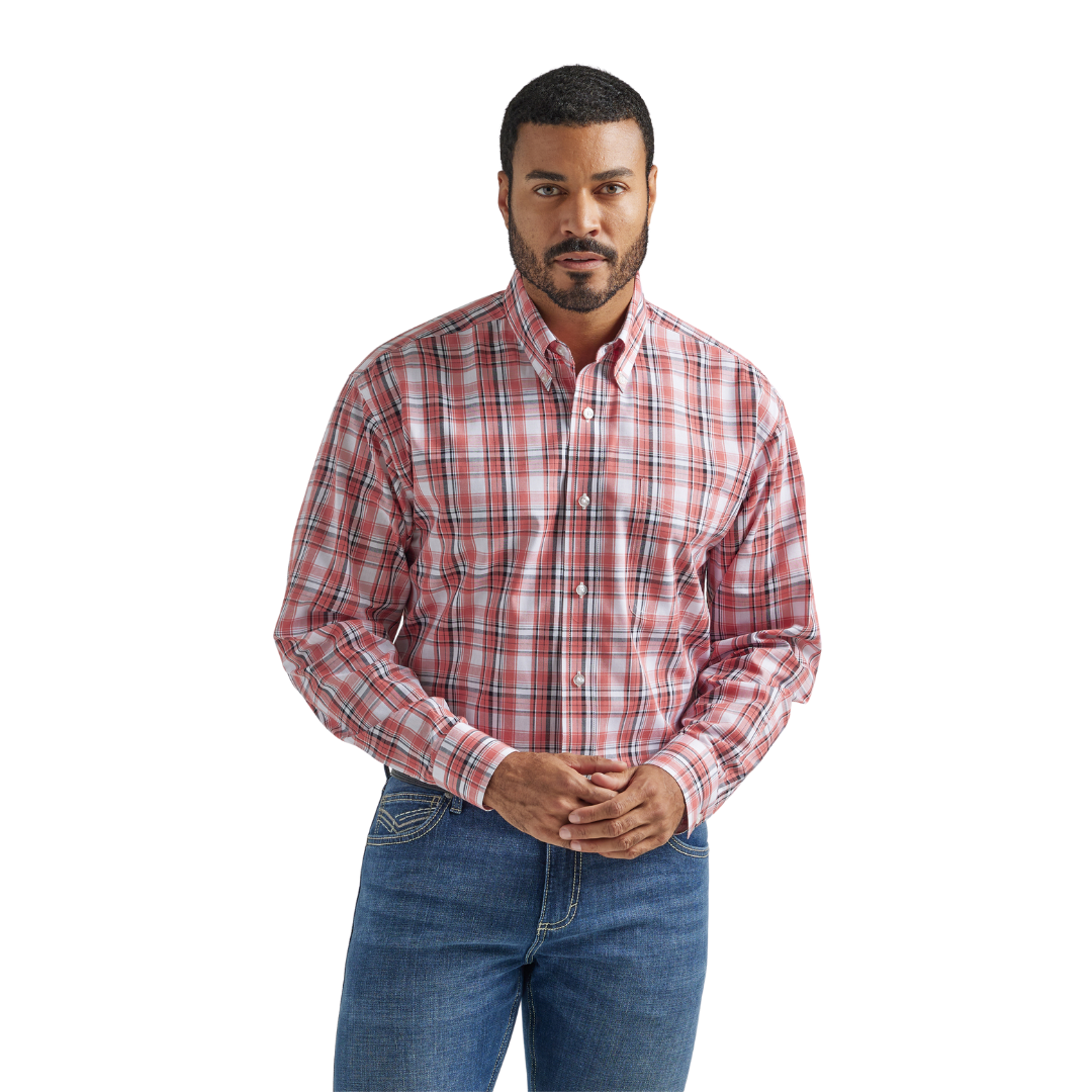 Wrangler Men's Classic Fit Shirt Blue