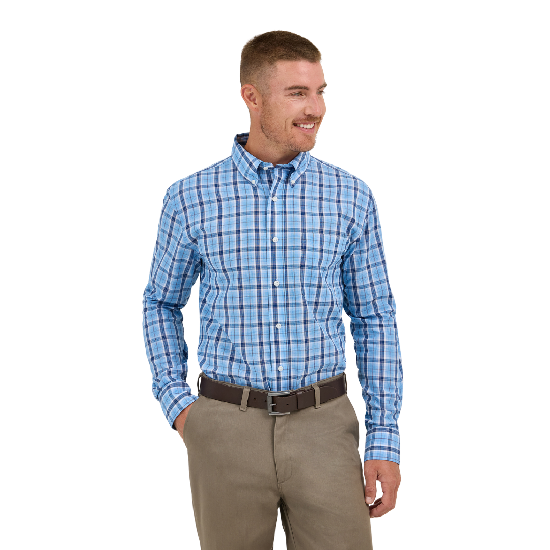 Wrangler Men's Riata Dress Classic Fit Multicolor Shirt - Big & Tall