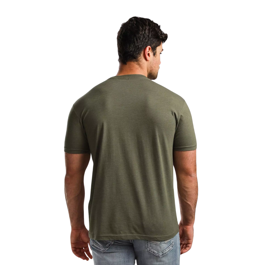 Kimes Ranch Men's The Distance Miltary Green Tee Shirt