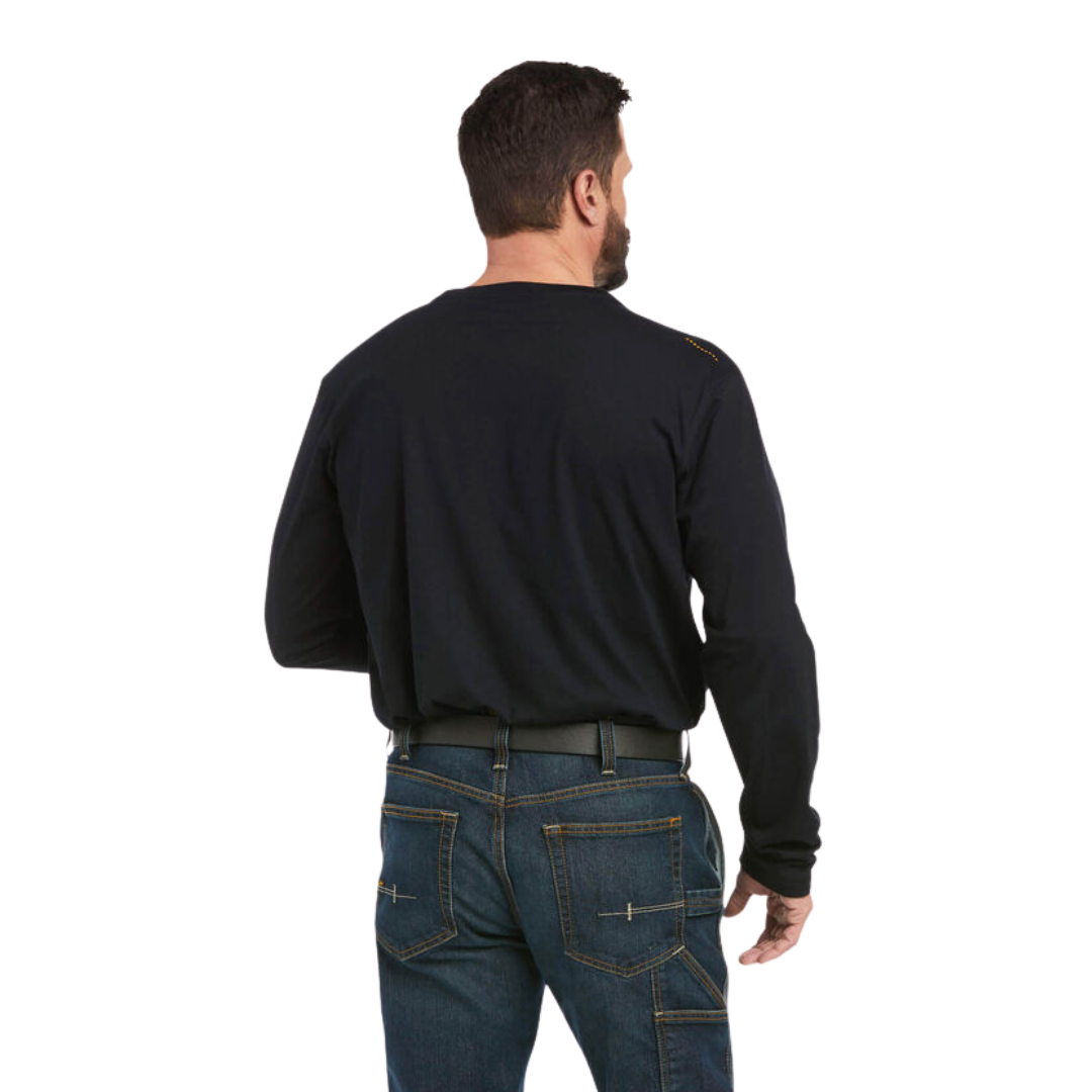 Ariat Men's Rebar Workman Black Tee Shirt- Big & Tall