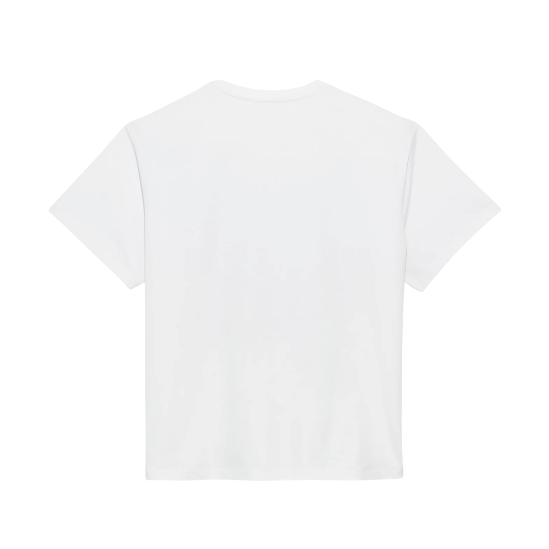 Wrangler Women's Printed Short Sleeve White T-Shirt