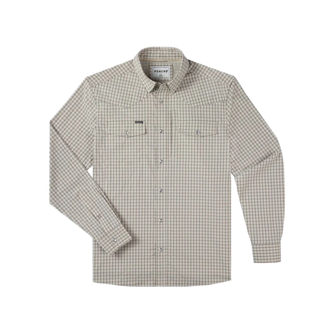 Poncho Men's The Guthrie Performance Brown Shirt