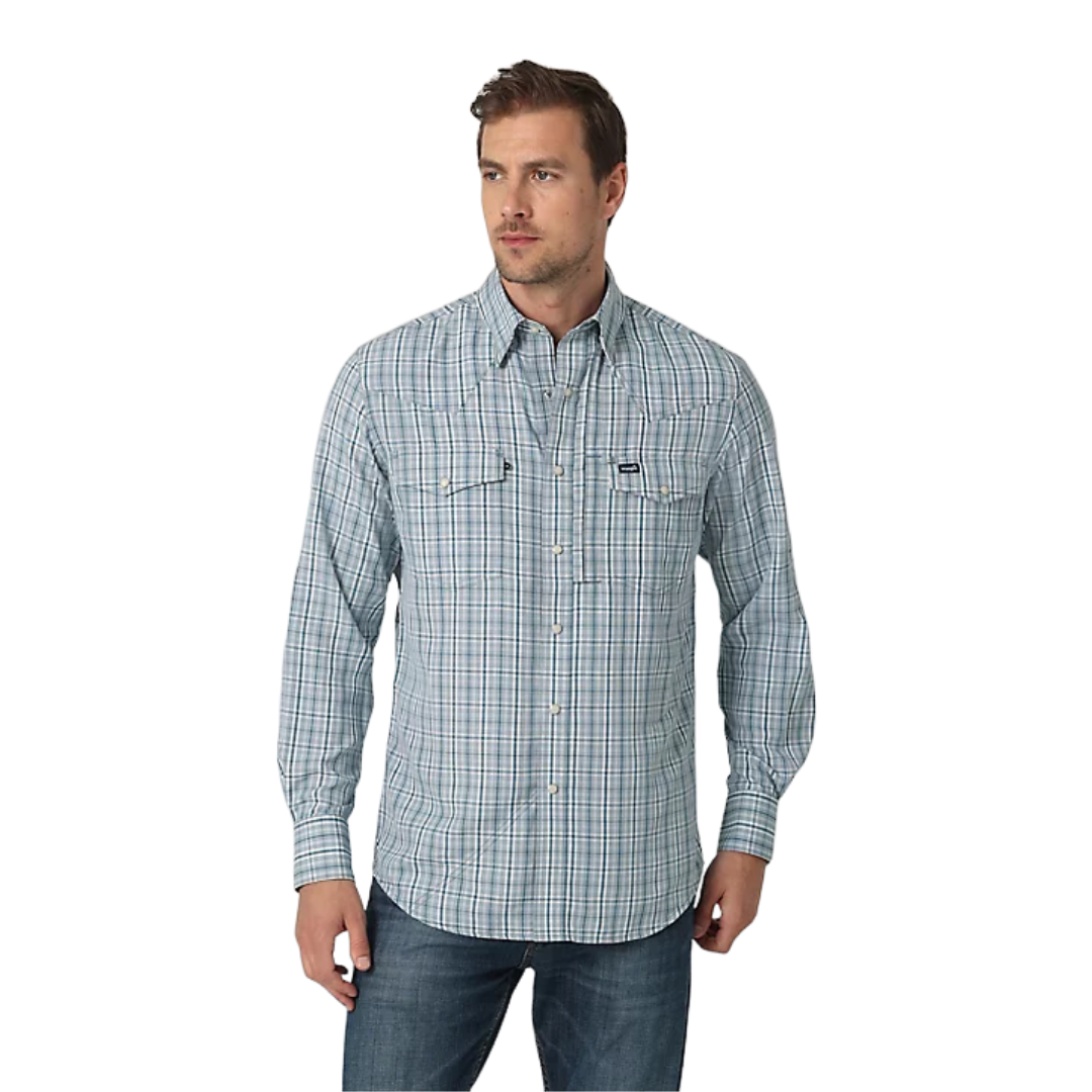 Wrangler Men's Performance Blue Shirt