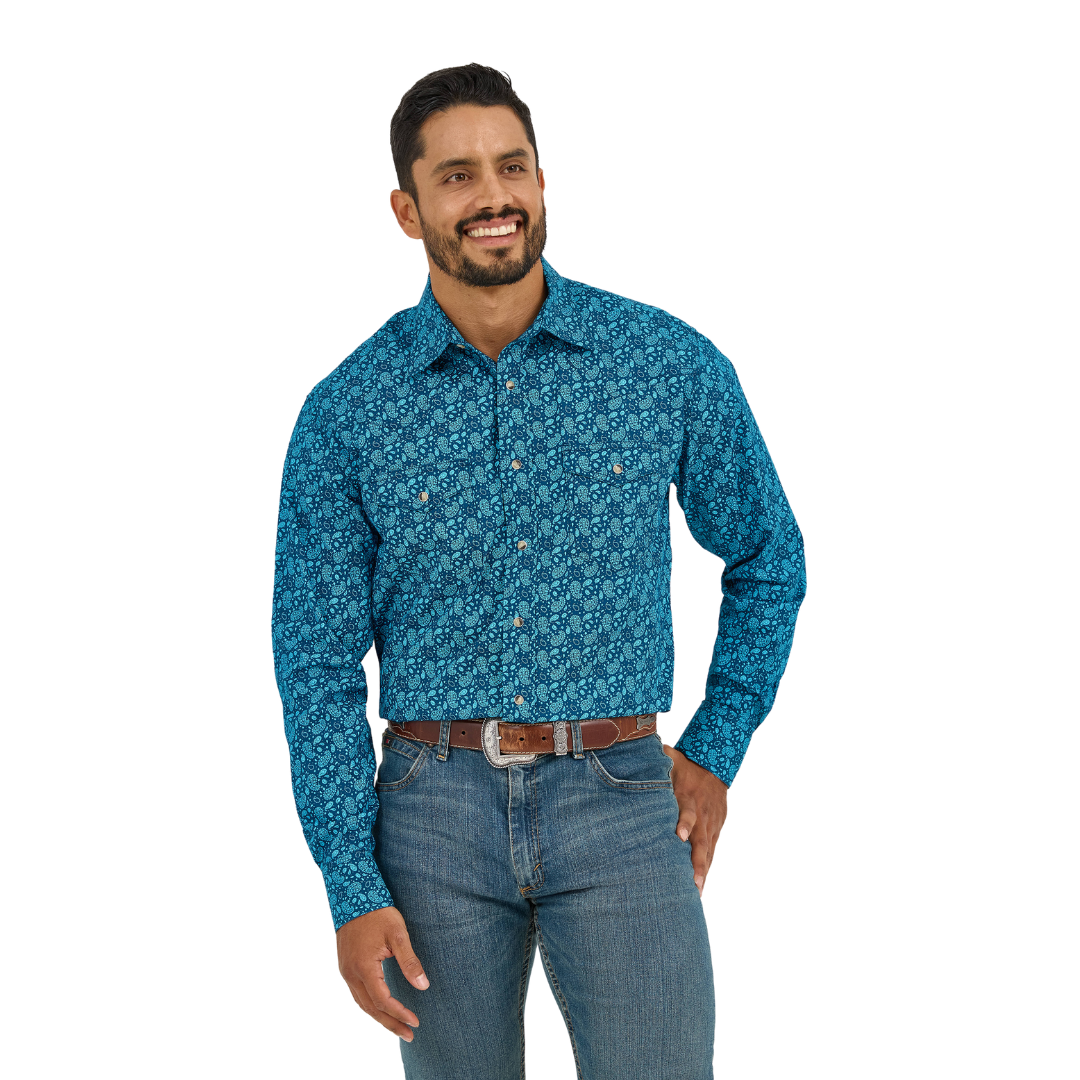 Wrangler Men's 20X Competition Classic Navy Shirt