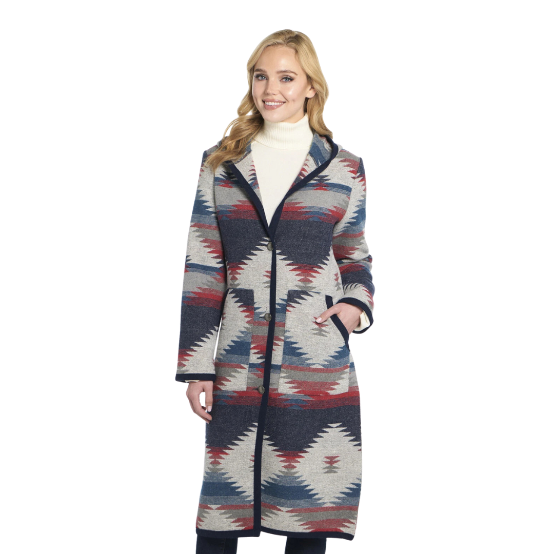 Cripple Creek Women's Scenic Duster Blue Coat