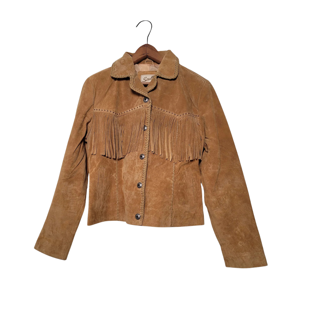 Scully Leathers Women's Suede Fringe Old Rust Jacket