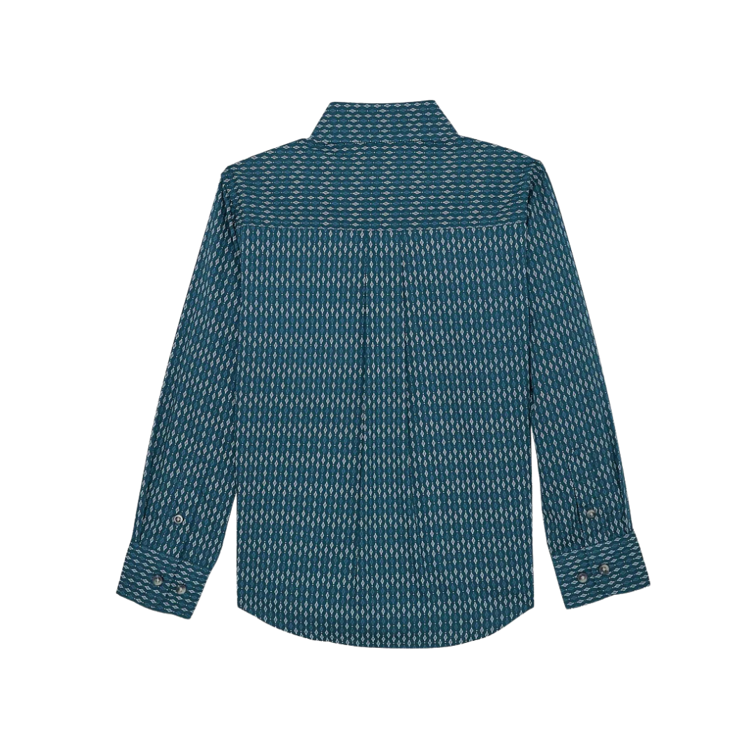 Wrangler Youth Boy's Classic Blue Shirt