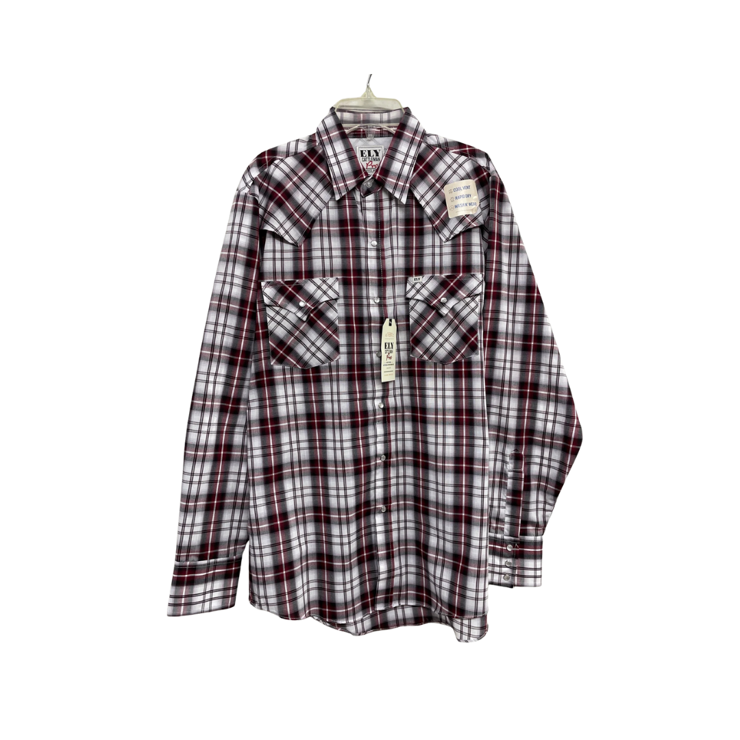Ely & Walker Men's Plaid Western Multicolor Shirt - Big & Tall