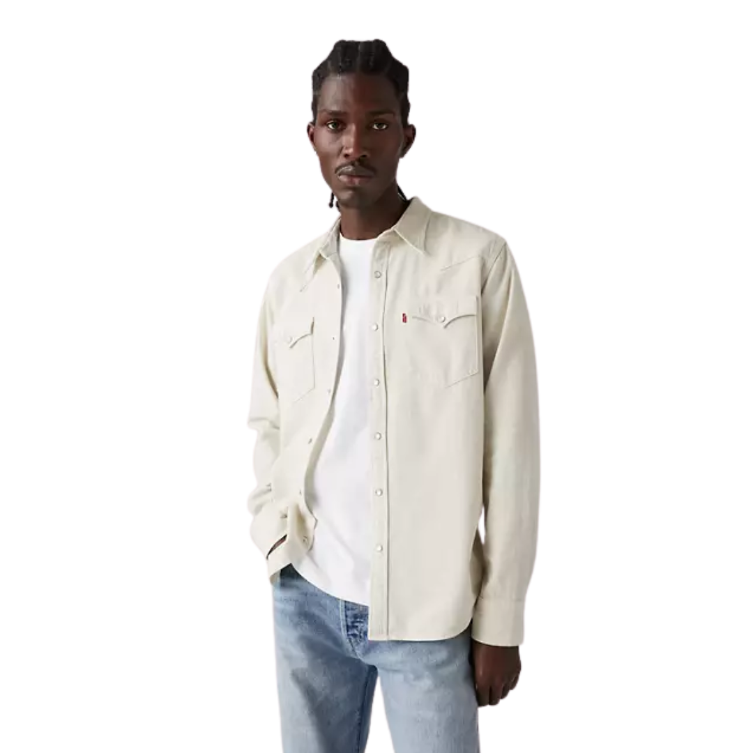 Levi Strauss Men's Classic Stereo Silver Birch Tan Shirt