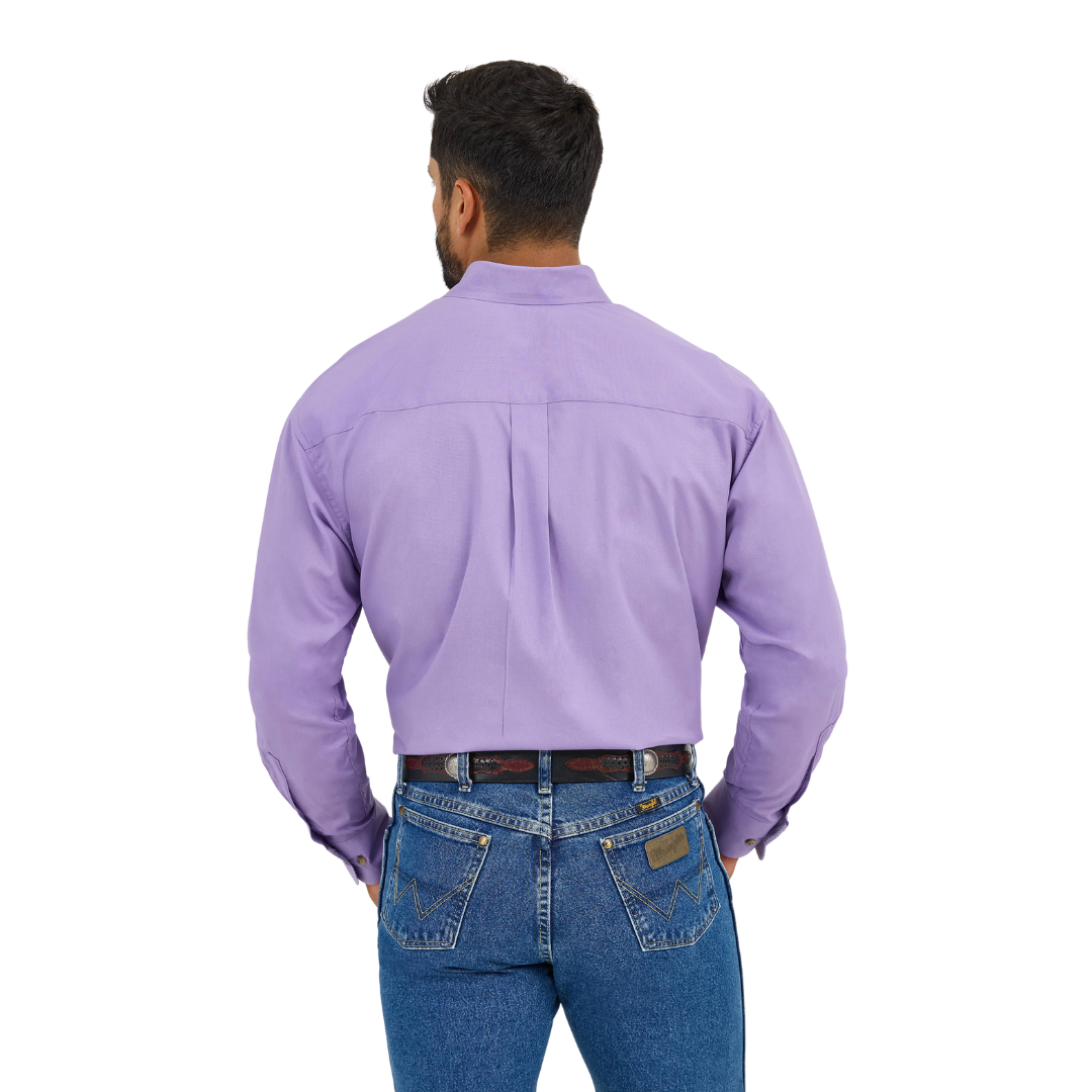 Wrangler Men's George Strait Purple Shirt