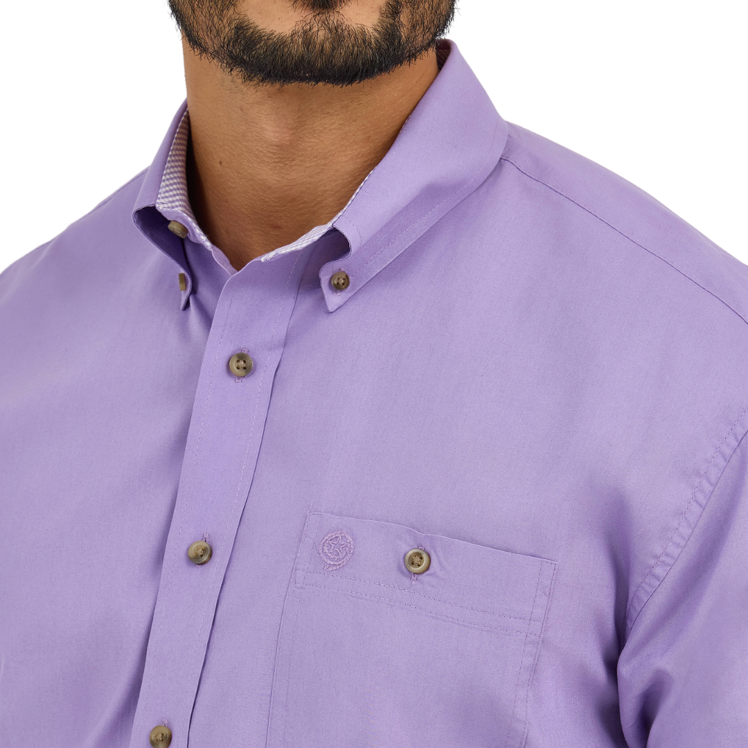 Wrangler Men's George Strait Purple Shirt