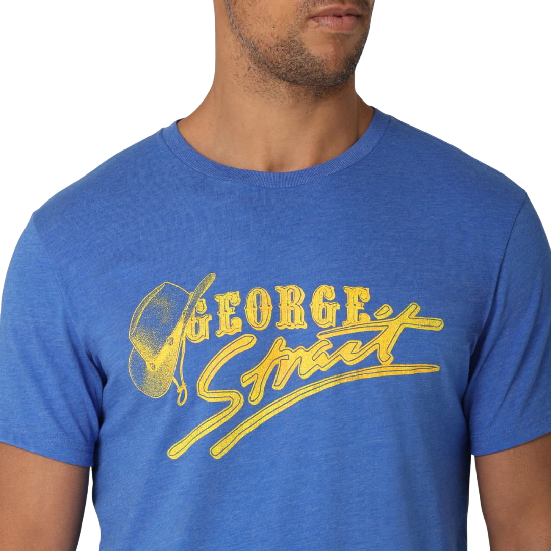 Wrangler Men's George Strait Blue Heather T-Shirt